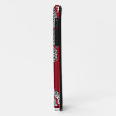 RENAISSANCE ARCHITECT Red Burgundy Monogramm Case-Mate iPhone Hülle (Hinten/Links)