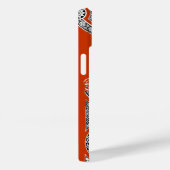 RENAISSANCE ARCHITECT Red Orange Monogramm Case-Mate iPhone Hülle (Rückseite / Rechts)