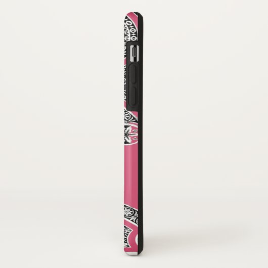 RENAISSANCE ARCHITECT Strawbere Ice Rosa Monogramm Case-Mate iPhone Hülle (Hinten/Links)