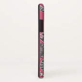 RENAISSANCE ARCHITECT Strawbere Ice Rosa Monogramm Case-Mate iPhone Hülle (Hinten/Rechts)