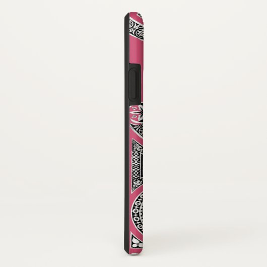 RENAISSANCE ARCHITECT Strawbere Ice Rosa Monogramm Case-Mate iPhone Hülle (Hinten/Rechts)