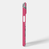 RENAISSANCE ARCHITECT Strawbere Ice Rosa Monogramm Case-Mate iPhone Hülle (Rückseite / Rechts)