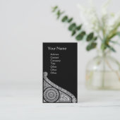 RENAISSANCE-ARCHITEKT,ARCHITEKTUR-Monogramm 1 Visitenkarte (Stehend Vorderseite)