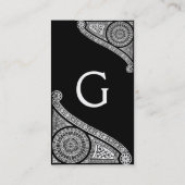 RENAISSANCE-ARCHITEKT,ARCHITEKTUR-Monogramm 1 Visitenkarte (Rückseite)