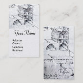 RENAISSANCE ARCHITEKTUR, ARCHITEKT, ENGINEER, Pear Visitenkarte (Vorne/Hinten)