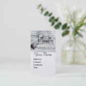 RENAISSANCE ARCHITEKTUR, ARCHITEKT, ENGINEER, Silb Visitenkarte (Stehend Vorderseite)