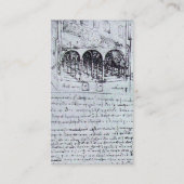 RENAISSANCE ARCHITEKTUR, ARCHITEKT, ENGINEER, Silb Visitenkarte (Rückseite)