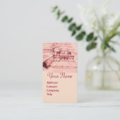 RENAISSANCE ARCHITEKTUR, ARCHITEKT, INGENIEUR, ros Visitenkarte (Stehend Vorderseite)