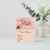 RENAISSANCE ARCHITEKTUR, ARCHITEKT, INGENIEUR, ros Visitenkarte (Stehend Vorderseite)