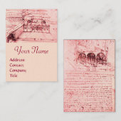 RENAISSANCE ARCHITEKTUR, ARCHITEKT, INGENIEUR, ros Visitenkarte (Vorne/Hinten)