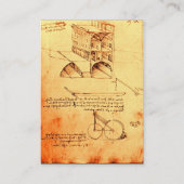 RENAISSANCE ARCHITEKTUR, ARCHITEKT, INGENIEUR VISITENKARTE (Rückseite)