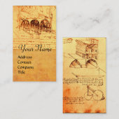 RENAISSANCE ARCHITEKTUR, ARCHITEKT, INGENIEUR VISITENKARTE (Vorne/Hinten)