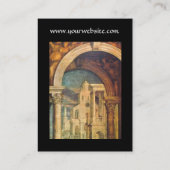 RENAISSANCE ARCHITEKTUR Architektur Schwarz Visitenkarte (Rückseite)