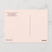 RENAISSANCE ARCHITEKTUR, rosa Postkarte (Rückseite)