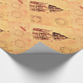 RENAISSANCE ARCHITEKTURELLES PROJEKT, ARCHITEKT GESCHENKPAPIER (Ecke)