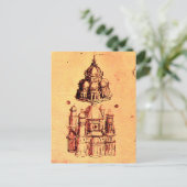 RENAISSANCE ARCHITEKTURELLES PROJEKT, Pergament Postkarte (Stehend Vorderseite)