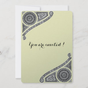 RENAISSANCE ARHITEKTUR, schwarz, silbermetallisch Einladung