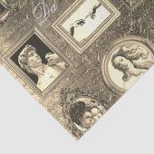 Renaissance Art Gerahmte Antique Sepia Entdeckungs Seidenpapier (Detail)