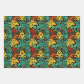 Renaissance Art Nouveau Gradient Wallpaper Design Geschenkpapier Set (Vorderseite)