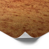 Renaissance Art Self Portrait von Leonardo da Vinc Poster (Ecke)