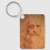 Renaissance Art Self Portrait von Leonardo da Vinc Schlüsselanhänger (Vorderseite)