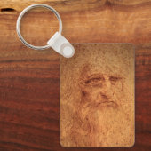 Renaissance Art Self Portrait von Leonardo da Vinc Schlüsselanhänger (Vorderseite)