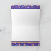 Renaissance Arts and Crafts Floral Thank You Note Dankeskarte (Innenseite)