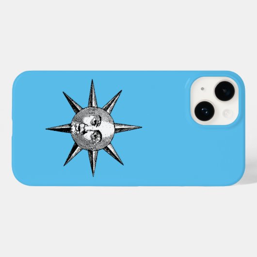 Renaissance Astronomie - Sonnengesicht Case-Mate iPhone Hülle (Rückseite (Horizontal))