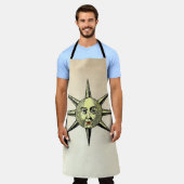 Renaissance Astronomie - Sonnengesicht Hand gefärb Schürze (Getragen)