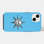 Renaissance Astronomie - Sonnengesicht iPhone Hülle (Rückseite (Horizontal))