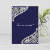 RENAISSANCE, blau Einladung (Stehend Vorderseite)