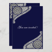 RENAISSANCE, blau Einladung (Vorne/Hinten)