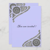 RENAISSANCE, blau Einladung (Vorne/Hinten)