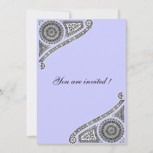 RENAISSANCE, blau Einladung