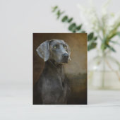 Renaissance Blue Postcard Postkarte (Stehend Vorderseite)