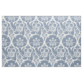 Renaissance-Blumenmuster - Hellblau auf Weiß Stoff (Fat Quarter (45,7 x 55,9 cm))