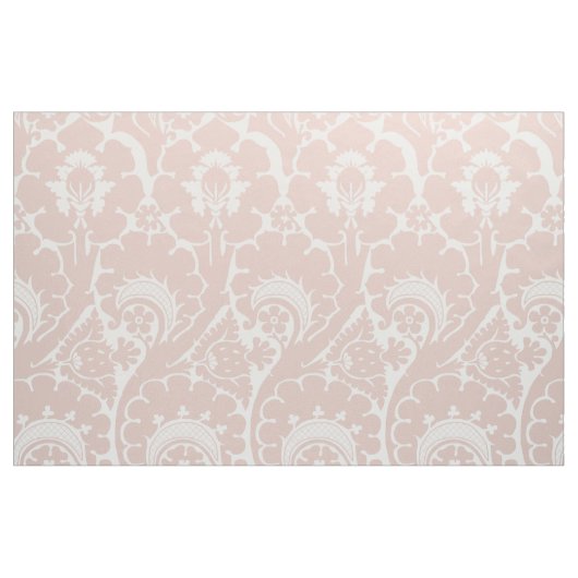 Renaissance-Blumenmuster in Rosa und Weiß Stoff (Fat Quarter (45,7 x 55,9 cm))