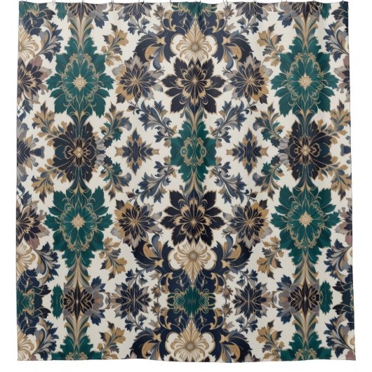 Renaissance-Blumenstimmung Duschvorhang (Vorderseite)