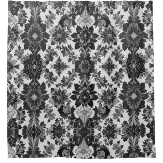 Renaissance-Blumenstimmung Duschvorhang (Vorderseite)