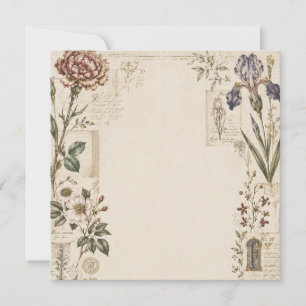 Renaissance-Botanik-Hochzeitseinladung Einladung