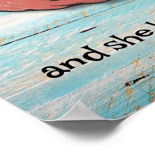 Renaissance-Buch mit tropischem Getränk Poster (Ecke)