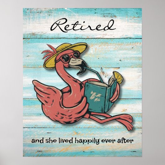 Renaissance-Buch mit tropischem Getränk Poster (Vorne)