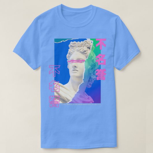 Renaissance Bust Vaporwave Aesthetic T-Shirt (Design vorne)