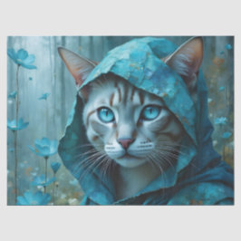Renaissance Cat Birthday Seidenpapier