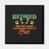 Renaissance Cat Funny Retirement 2024 Decoration M Magnet (Vorne)