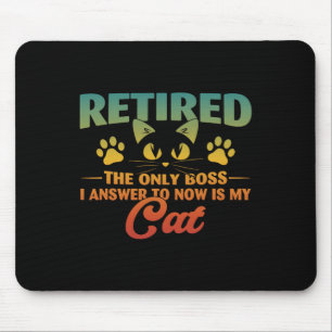Renaissance Cat Funny Retirement 2024 Decoration M Mousepad