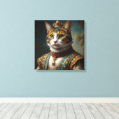 Renaissance Cat Portrait Leinwanddruck (Insitu (Holzboden))