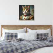 Renaissance Cat Portrait Leinwanddruck (Insitu (Schlafzimmer))