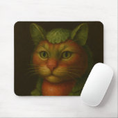 Renaissance Cat Portrait Mousepad (Mit Mouse)
