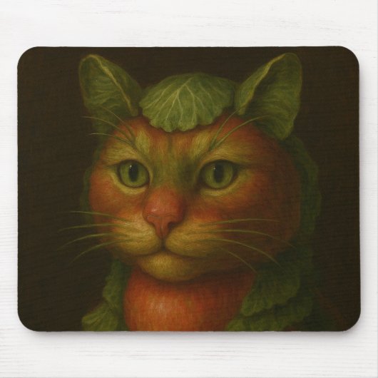 Renaissance Cat Portrait Mousepad (Vorne)